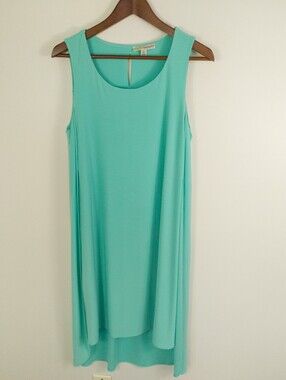 Shannon Passero Seafoam Green Chiffon Layer Tank Dress Medium